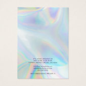Modern Iridescent Necklace Juwelier Display Card (Rückseite)
