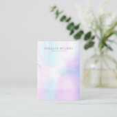 Modern Iridescent Necklace Juwelier Display Card Visitenkarte (Stehend Vorderseite)