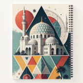 Modern Islamic Geometric Art Architecture Design Notizblock (Rückseite)