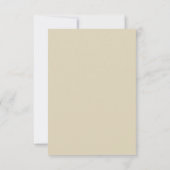 Modern Island Beach Wedding UAWG - Sand RSVP Karte (Rückseite)
