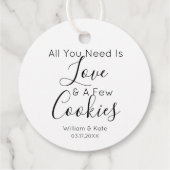 Modern ist alles, was Sie brauchen, Liebe Cookies Geschenkanhänger (Rückseite)