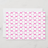 Modern ist es ein Mädchen! Rosa Foto Babydusche Einladung (Rückseite)