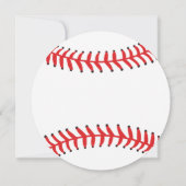 Modern ist es eine Baby Baseball Baby Dusche Einla Einladung (Rückseite)