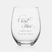 Modern ist sie auf Cloud 9 Bachelorette Wochenende Weinglas Ohne Stiel (Vorderseite)