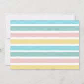 Modern ist sie bereit für Pop Baby Dusche Einladun Einladung (Rückseite)