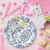 Modern Italian Blue La Dolce vita Paper  Pappteller (Party)