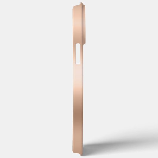 Modern Ivory Agate & Rose Gold Glitzer Monogram Case-Mate iPhone Hülle (Rückseite / Rechts)