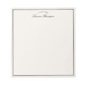 Modern ivory, black border notizblock (Vorderseite)