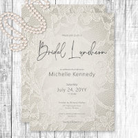 Modern Ivory Bridal Lace Bridal Luncheon
