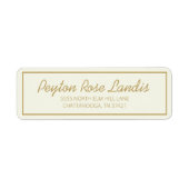 Modern Ivory Cream Gold Script (Vorne)