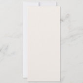Modern Ivory Double Frame Elegant Wedding Menu Einladung (Rückseite)