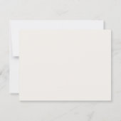 Modern Ivory Elegant Black Border Note Card Einladung (Rückseite)