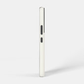 Modern Ivory Gold Script Monogram Samsung Galaxy Hülle (Rechte Seite)