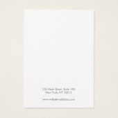 Modern Ivory Ombre Earring Display Card (Rückseite)