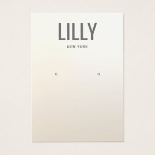 Modern Ivory Ombre Earring Display Card