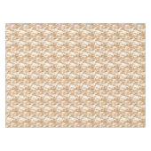 Modern Ivory Taupe Gray Tan Brown Triangle Muster Tischdecke (Vorderseite (Horizontal))