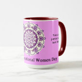 Modern IWD 2026 Strategic Empowerment Custom Tasse (VorderseiteRechts)