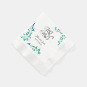 Modern Jade Lace Serviette (Ecke)
