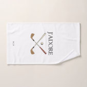 Modern J'adore I Liebe Golf Handtuch (Handtuch)