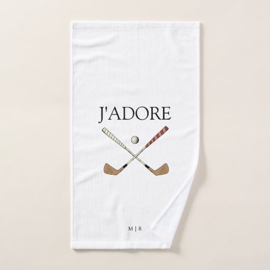 Modern J'adore I Liebe Golf Handtuch (Handtuch)