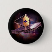 Modern James webb space nasa Teleskop Raum T-Shi Button (Vorderseite)