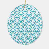 Modern Japanese Geometric Pattern  Keramik Ornament (Links)