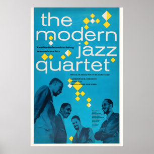 Modern Jazz Quartet Jazzplakat - Hannover, Deutsch Poster