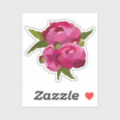 Modern Jewel Peony Sticker (Blatt)