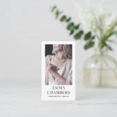 Modern Jewelier Designer Business Card Visitenkarte (Stehend Vorderseite)