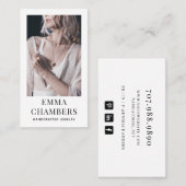 Modern Jewelier Designer Business Card Visitenkarte (Vorne/Hinten)