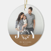 Modern Joad Wreath Foto Weihnachten Keramik Ornament (Links)