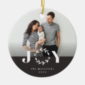 Modern Joad Wreath Foto Weihnachten Keramik Ornament (Vorne)