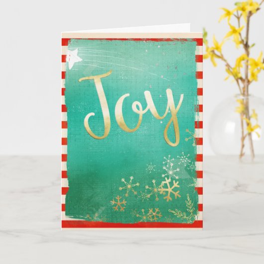 Modern Jodern Christmas Card Karte (Gelbe Blume)