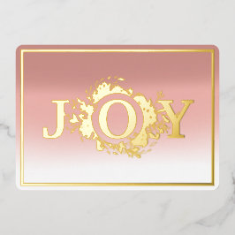 Modern Jodern Gold Weihnachts-Foto Folien Feiertagskarte