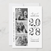 Modern Joint Graduation Photo Ankündigung (Vorderseite)