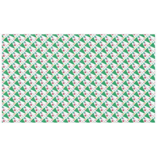 Modern Jolly Christmas Tischdecke (Vorderseite (Horizontal))