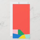 Modern JOY Colorful Mosaic Holiday Foto Card (Rückseite)