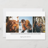 Modern Joy Holiday Photo Card Feiertagskarte (Rückseite)