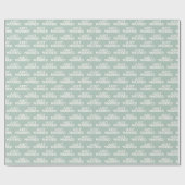 Modern Just Married Blue Geschenkpapier (Flach)