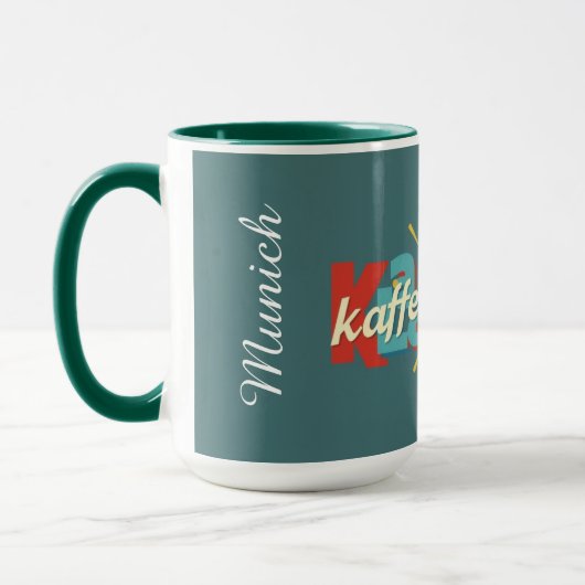 Modern Kaffeeklatsch German Heritage Personalized Tasse (Links)