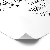 Modern kalligraphische Bar Alcohol Poster (Ecke)