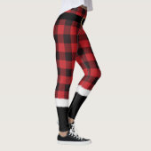 Modern Karierte Santa Costume Niedlich Weihnachten Leggings (Rechts)