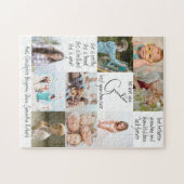 Modern Keepake Foto Collage Beste Oma je Puzzle (Horizontal)