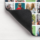 Modern Keepake Foto Collage Muster Mousepad (Ecke)