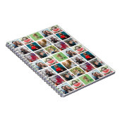 Modern Keepake Foto Collage Muster Notizblock (Rechte Seite)