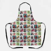 Modern Keepake Foto Collage Muster Schürze (Vorderseite)