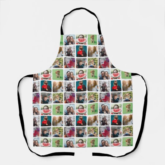 Modern Keepake Foto Collage Muster Schürze (Vorderseite)