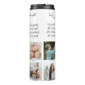 Modern Keepake Foto Collage Wir Liebe Sie Oma Thermosbecher (Rückseite)