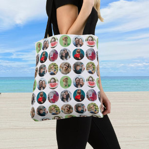 Modern Keepake Multi Foto Circle Template Tasche