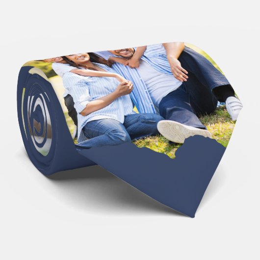 Modern Keepake Multi Foto Custom Pictures Krawatte (Gerollt)